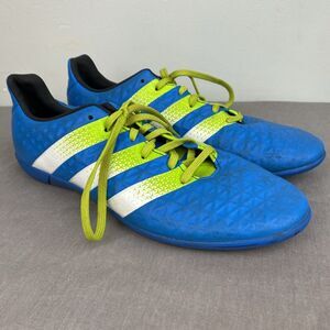 Adidas Shoes Men's / Youth 6 Blue Indoor Soccer Cleats ACE non marking